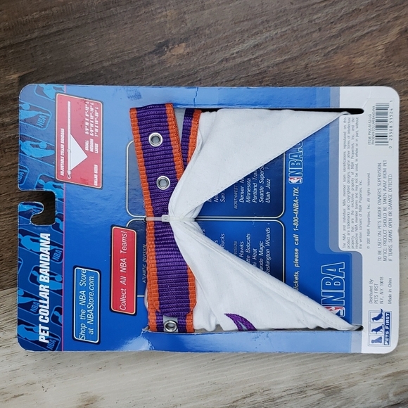 NWT NBA Phoenix Suns Pet Collar and Bandana Sized Large - Picture 2 of 2